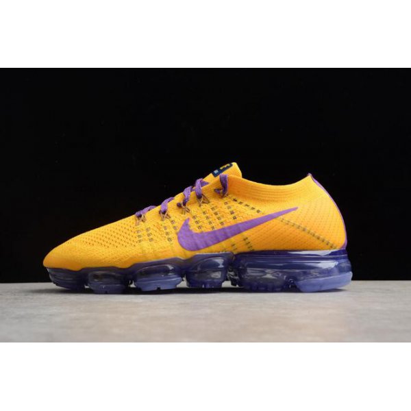 Nike Erkek Air Vapormax Flyknit Limon / Sarı / Mor Koşu Ayakkabısı Türkiye - R0I1J8PK